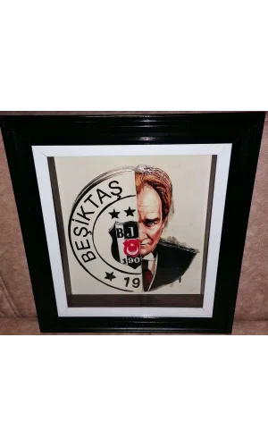 منحوتة مصنوعة يدويًا لمصطفى كمال أتاتورك وبيشكتاش