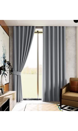 TOLDOS DE OSCURECIMIENTO GRIS BLACKOUT PLISADO