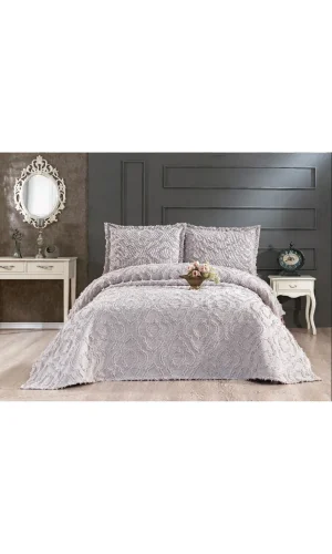 HERCAİ GRİ 3 PARÇA BETTWÄSCHE-SET ÇAPA HOME