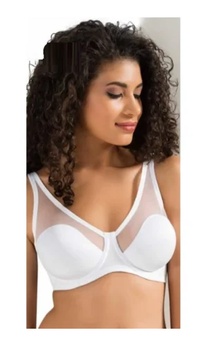 LE JARDİN 9200-B Tüll-überzogener Soft-Cup-BH Weiß