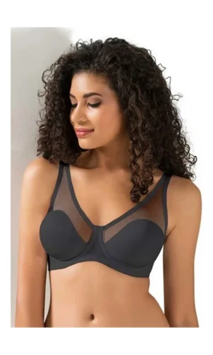 LE JARDİN 9200-B Tüllüberzogener Soft Cup BH Schwarz