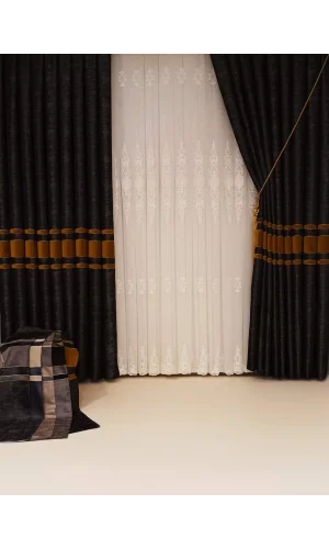 LİYANS DOMİNİK HARDAL 1/3 SIK PİLE FON PERDE APM