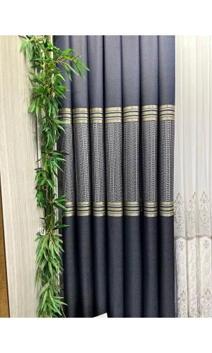 MIZRAKLI FT632256 V-502 LACİVERT 1/3 SIK PİLE FON PERDE APM