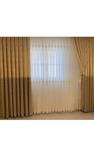 NIS JAKUT NERZ BEIGE 1/3 DICKER PELZ VORHANG APM