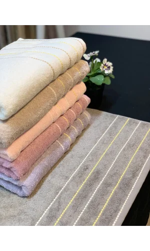 NİVEMESHOME 104 SAHRA GRİ YÜZ HAVLUSU NURPAK