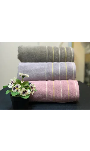 NİVEMESHOME 104 SAHRA LİLA YÜZ HAVLUSU NURPAK