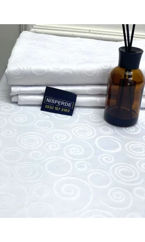 NIVEMESHOME 140X200Bianco TURING DIRETTO Tovaglia ANTISTRAPPO