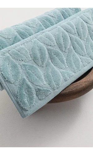 NİVEMESHOME 249 HAZAL YEŞİL JAKARLI HAVLU NURPAK