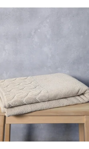 NİVEMESHOME 632 BEJ 90X150 HAZAL BANYO HAVLUSU NURPAK