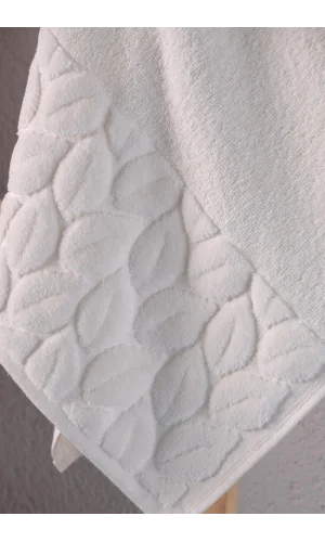 NİVEMESHOME 632 BEYAZ 90X150 HAZAL BANYO HAVLUSU NURPAK