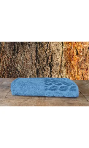 NİVEMESHOME 632 MAVİ 90X150 HAZAL BANYO HAVLUSU NURPAK