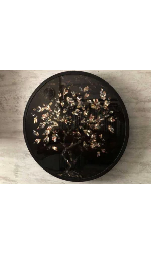 NİVEMESHOME 80*80 DOKU OVAL TABLO 8915