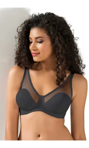 NİVEMESHOME 9200-C TÜL KAPLI SOFT C CUP SÜTYEN SİYAH BDN:95 LE JARDİN