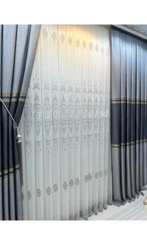 NİVEMESHOME ANTAKYA 8008 V-6113 1/3 SIK PİLELİ TÜL PERDE APM