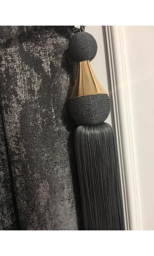 NİVEMESHOME ANTHRACITE EDGED GOLDEN APPARATUS NEW MODEL CEILING GATHERING BRACKET