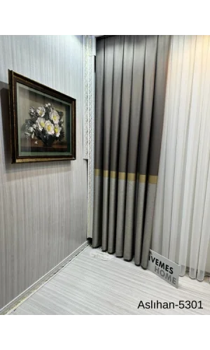 NİVEMESHOME ASLIHAN TOPRAK FT632116 V-5301 1/3 SIK PİLE FON PERDE APM