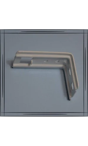 NİVEMESHOME PIE SOPORTE DE MONTAJE EN PARED CON UÑAS PARA CORTINA ZEBRA PINTADO EN L 12 CM