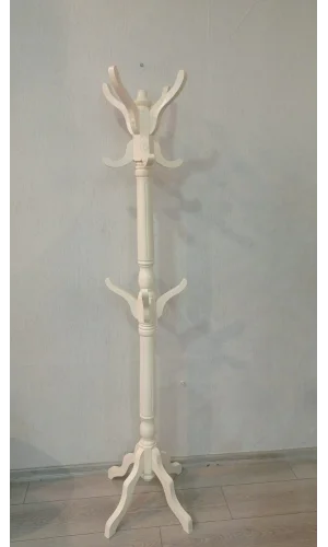 NİVEMESHOME AYAKLI AHŞAP KREM ASKILIK 175 CM