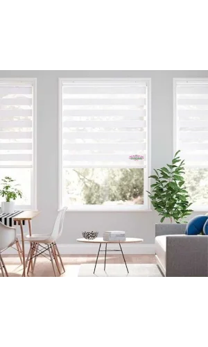 NİVEMESHOME BAMBU WEIßER ZEBRA ROLLO