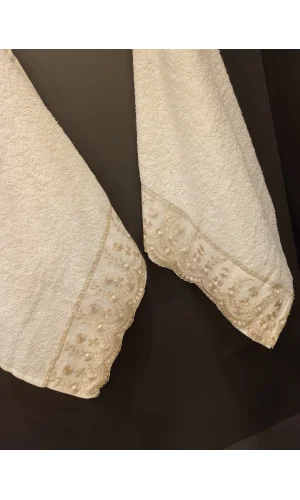 NİVEMESHOME BATİK DARİA KAHVE NAKIŞLI HAVLU