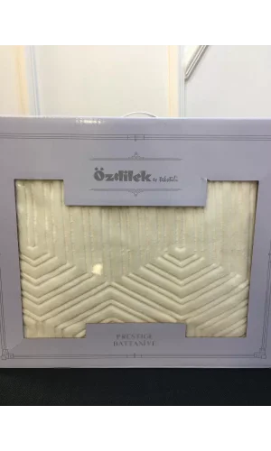 NİVEMESHOME BEIGE DOUBLE PERSON PRESTIGE BLANKET ÖZDİLEK