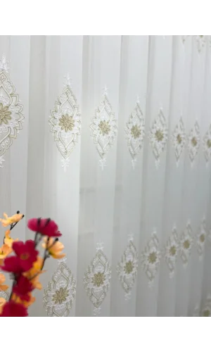 NİVEMESHOME BELİNDA 711 GOLD 1/2,5 PİLELİ TÜL PERDE APM