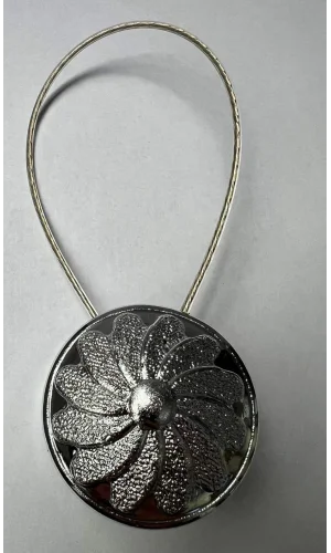 NİVEMESHOME BELLA GÜMÜŞ PERDE TOKASI