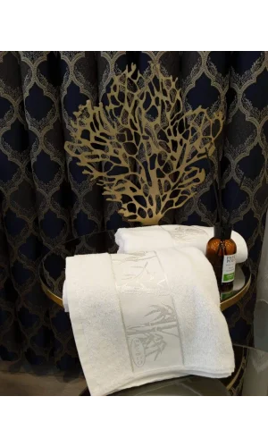 NİVEMESHOME BEYAZ BAMBU YÜZ HAVLU NURPAK