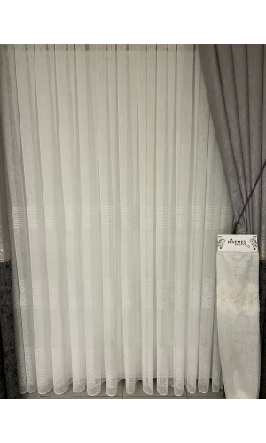 NİVEMESHOME BİGE LEINEN HY016 1/3 DICHT GEFALTETER VOILE VORHANG APM