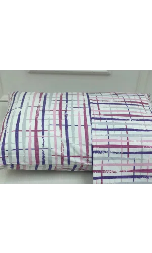 NİVEMESHOME FARBIGES MUSTER 2ER KISSENBEZUG MIT KLAPPE 50X70