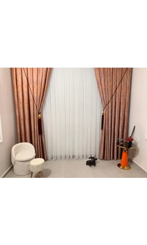 NİVEMESHOME GESTICKTES VORHANGMESSER MIT 1/3 DICKEN FALTEN APM