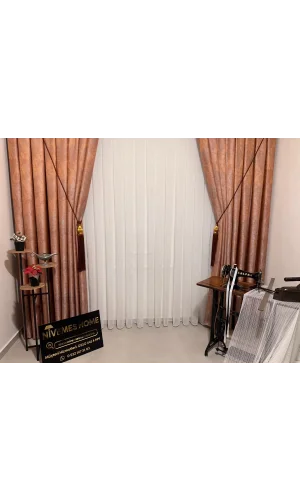 NİVEMESHOME BURÇAK NEUE SAISON 1/3 DICHT GERÜSCHTE TÜLLVORHANG APM