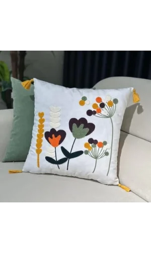 NİVEMESHOME ЧИХЕКЛИ НАКЫШЛЫ КЫРЛЕНТ КІЛІФЫ 45X45