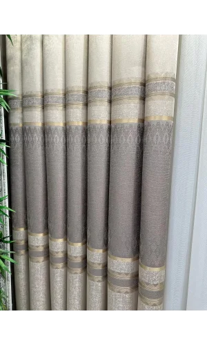 NİVEMESHOME DAMLA FT614337 V-5202 VİZON 1/3 SIK PİLELİ FON PERDE APM