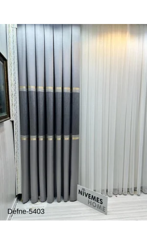 NİVEMESHOME DEFNE GRI FT614166 V-5403 1/3 ЩЕСТКИЙ ФОНОВЫЙ ШТОРА APM