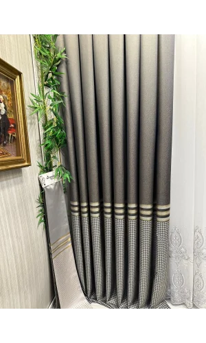 NİVEMESHOME DİDİM FT671537 V-2503 TAŞ 1/3 SIK PİLELİ ФОНОВАЯ ЗАНАВЕС APM