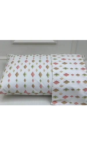 NİVEMESHOME RECHTECKIGES MODELL GEMUSTERTES 2ER PACK KISSENBEZUG MIT DECKEL 50X70