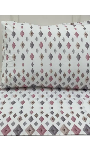 NİVEMESHOME RECHTECKIGES MODELL GEMUSTERTE 2ER PACK KISSENBEZUG MIT DECKEL 50X70