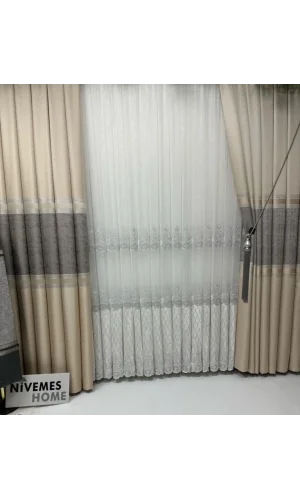 NİVEMESHOME ELİZA VİZON V-191 1/3 DİCHTE FALTROLLO APM