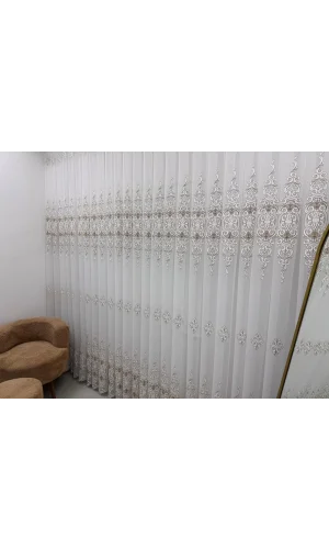 NİVEMESHOME ELLA BİRİNCİ QUALITY 1/3 SIK PİLELİ TÜL CURTAIN APM