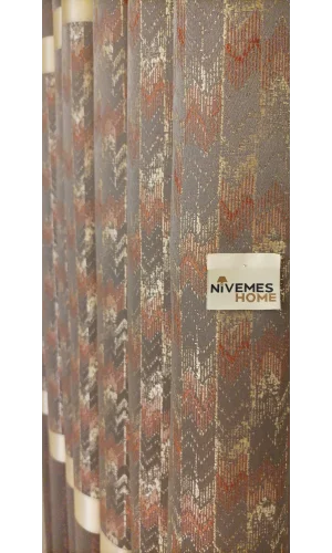 NİVEMESHOME ENOLA ZIMT GOLD 1/3 DICKER VORHANG VORHANG APM