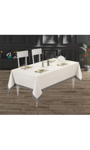 NİVEMESHOME FİLE GRİ 160*220 MASA ÖRTÜSÜ EVLÜKS
