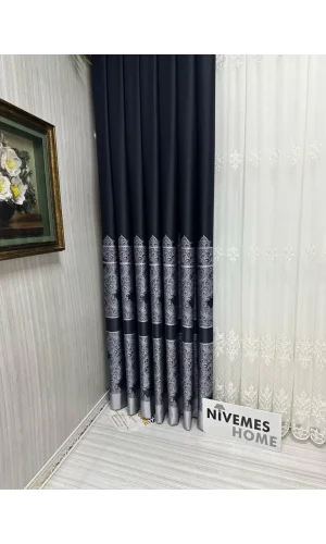 NİVEMESHOME GÖNEN NEGRO 671539 V-504 1/3 TELA GRUESA PLEGADA FUNDA APM