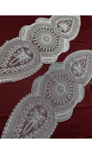 NİVEMESHOME GRİ İŞLEMELİ RUNNER