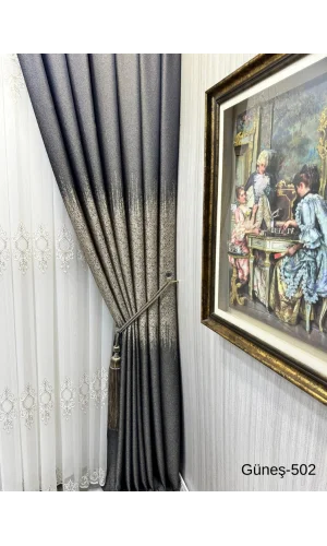 NİVEMESHOME GÜNEŞ FT632121 AZUL MARINO V-502 1/3 PLISADA CORTINA ENROLLABLE APM