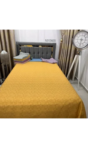 NİVEMESHOME SENAPE 200X230 SINGOLO COPRILETTO MATRIMONIALE
