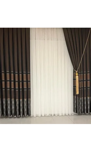 NİVEMESHOME HAYALLIFE ROSALES V-902 1/3 DICKER FENSTERVORHANG