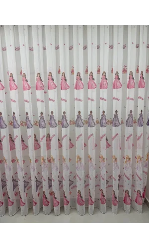 NİVEMESHOME HYL00009.801 KRDT204096 PRINCESS CHILDRENS ROOM 1/2.5 PILE TULLE CURTAIN APM