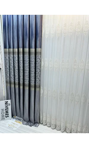 НИВЕМЕШОМ КЕХРИБАР FT614162 СЕРЫЙ 1/3 ПЛОТНЫЙ ФОНОВЫЙ ШТОРЫ АПМ