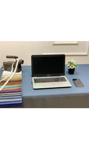 NİVEMESHOME KETEN TREND MASA ÖRTÜSÜ İNDİGO APM